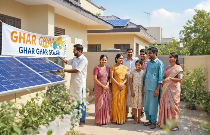 Get Ghar Ghar solar panel offer to the family in rural areas